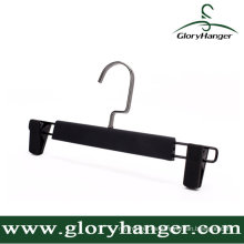 DIP Rubber Paint Plastic Pant Hanger con dos clips